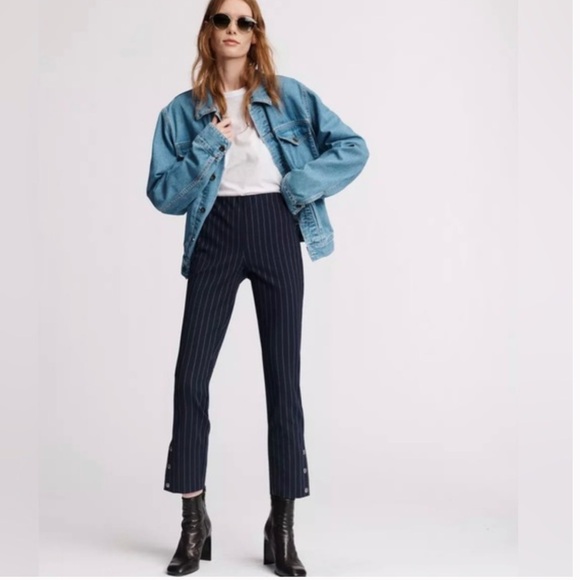 Rag & Bone Simone pinstripe pant - Picture 2 of 8